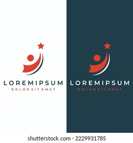 Financial and career creative growth and progress logo with arrow direction sign. Logo for business,progress and career symbol.