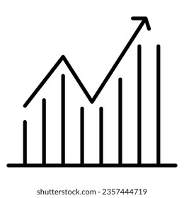 Financial Chart icon design for personal commercial use
