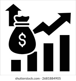 Elemento Ícone Do Gráfico Financeiro Para Design