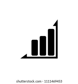 financial chart icon. Element of education icon for mobile concept and web apps. Detailed financial chart icon can be used for web and mobile. Premium icon on white background