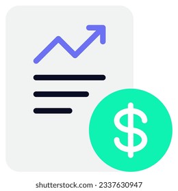Los iconos del gráfico financiero pueden utilizarse para uiux, infografía, ilustración, etc