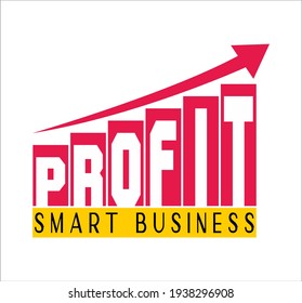 Financial chart icons set in flat style. Making profit margin from business indication.