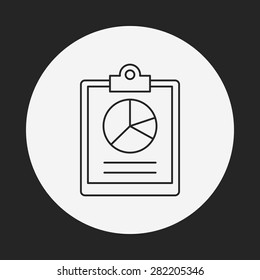 financial chart line icon