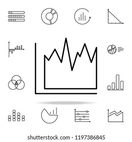 financial chart line icon. Chart and diagram icons universal set for web and mobile