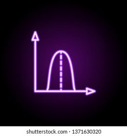 financial chart neon icon. Elements of finance and chart set. Simple icon for websites, web design, mobile app, info graphics