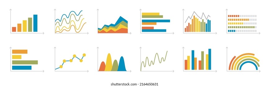 Finanzdiagramme, Informationsdatenstatistiken, Diagramme, Finanzinformationen, Marktdiagramme und Unternehmensdaten-Grafiken. Grafiken in Vektorgrafik.