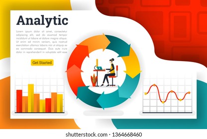 Financial circulation diagrams and flowchart reports