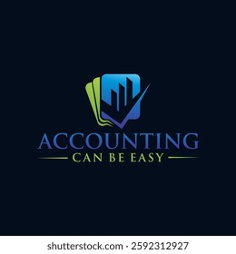 financial company logo design vector
