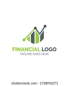 Financial Company Logo Template Vector.