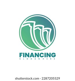Logo der Finanzgesellschaft, Vektordesign