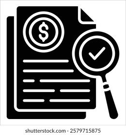 Financial Compliance Icon Element For Design