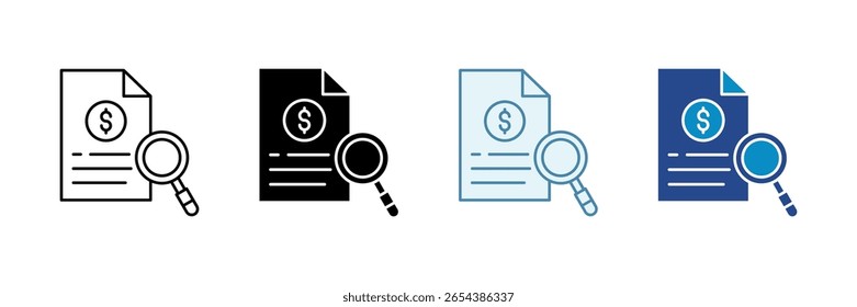 Conjunto de Ícones de Conformidade Financeira - Coleção de Vários Estilos