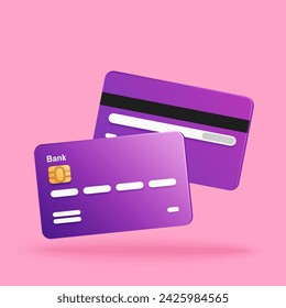 financial concept with credit card, vector