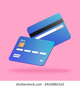 financial concept with credit card, vector