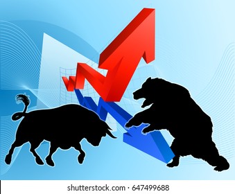 Silhouette Bear Fighting Bull Mascot Characters Stock Illustration ...