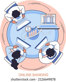 Financial consultation or business meeting, consulting with analytical information, communication, online banking analysis. Consultant expert marketer conducts online consultation on money planning