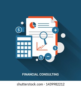 Financial consultation concept. Can use for web banner, info graphics,