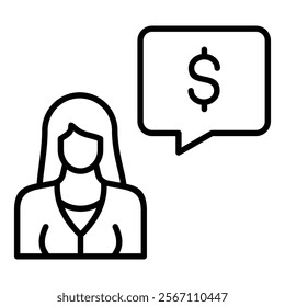 Financial Consulting Icon Element For Design