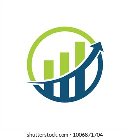 Financial consulting logo vector template