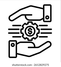 financial control icon vector concept illustration