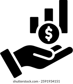 Financial Controller Icon Glyph Vector Illustration