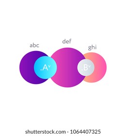 Financial creative graphic isolated on white background. Infographic element for business presentation vector illustration.