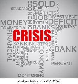 Financial Crisis Concept