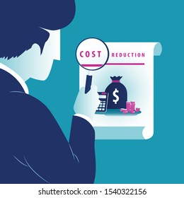financial crisis concept. cost reduction strategy and analysis. pile of dollar coin fall down symbol. economic decline, downfall, crisis and bankrupt. Business vector illustration 