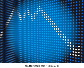 Financial crisis concept - graph going down