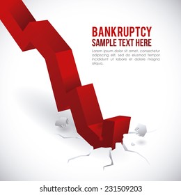 financial crisis graphic design , vector illustration