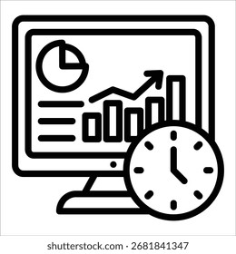 Elemento de icono de panel financiero para diseño