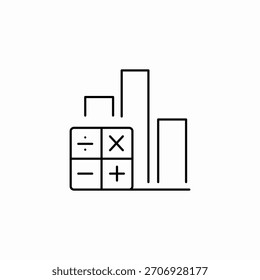 Finanzdatenanalyse-Symbol, Vektor