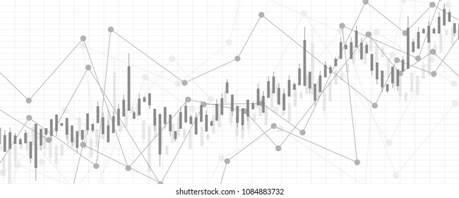 Financial Data Graph Chart Vector Illustration Stock Vector (Royalty ...