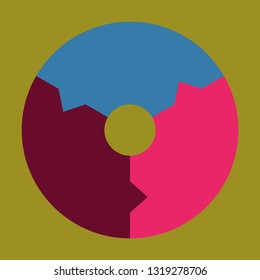 Financial data graph chart, vector illustration. Trend lines, columns, market economy information background. Chart analytics economic concept.