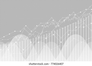 Financial Data Graph Chart Vector Illustration Stock Vector (Royalty ...