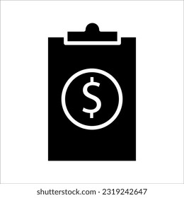 icono de datos financieros sobre fondo blanco