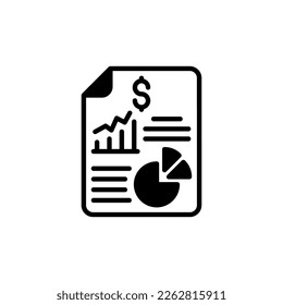 Financial Data icon in vector. Logotype