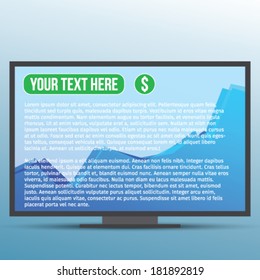financial data on computer monitor