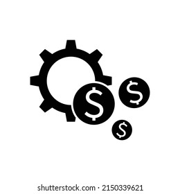 Diseño de iconos de desarrollo financiero aislado en fondo blanco