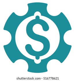 Financial Development vector icon. Flat soft blue symbol. Pictogram is isolated on a white background. Designed for web and software interfaces.