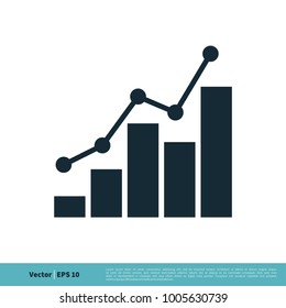 Financial Diagram Icon Vector Logo Template Illustration Design. Vector EPS 10.