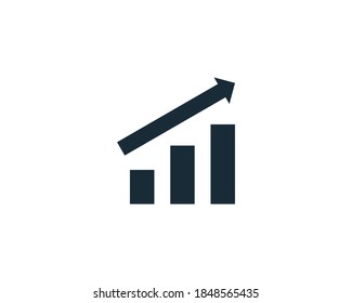 Financial Diagram Icon Vector Logo Template Illustration Design