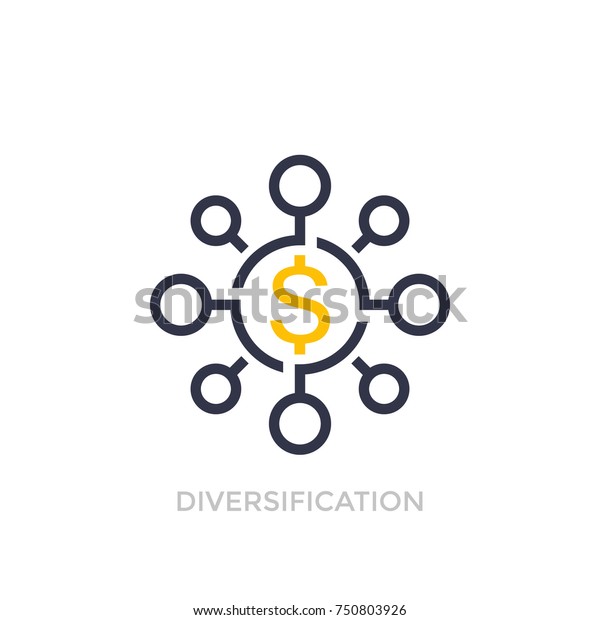 Financial\
diversification, diversified investment\
icon
