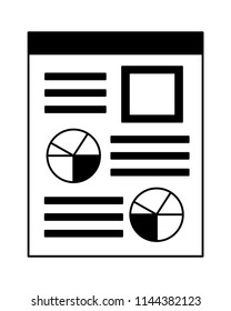 financial document report pie chart