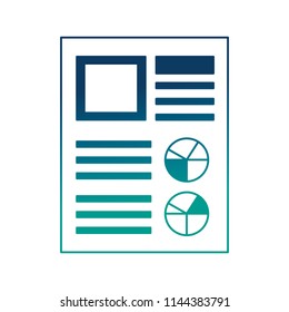 financial document report pie chart