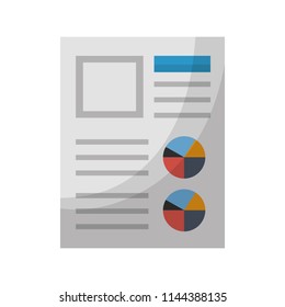financial document report pie chart