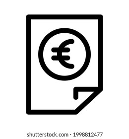 financial documents icon or logo isolated sign symbol vector illustration - high quality black style vector icons
