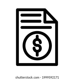 financial documents icon or logo isolated sign symbol vector illustration - high quality black style vector icons
