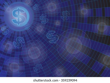 financial dolla technology vector background