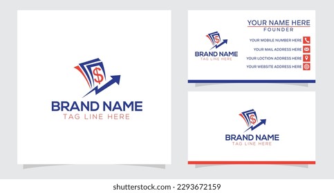 Financial Doller and investment vector logo design
